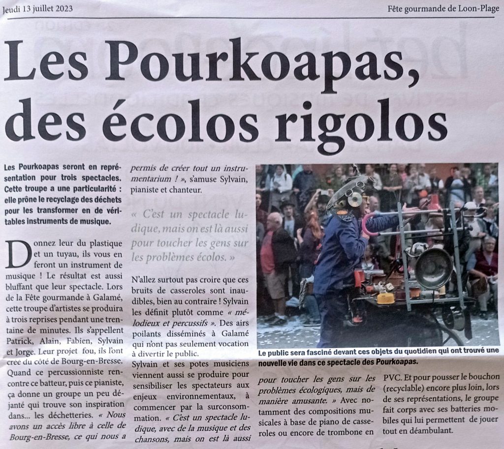 Article de presse Pourkoapas